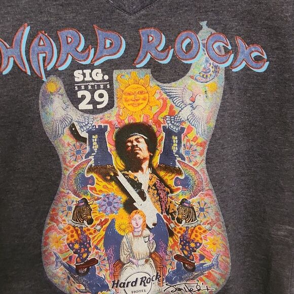 Hard Rock Cafe Biloxi Series 29 Jimi Hendrix T-Shirt Women's Size L - Picture 2 of 8